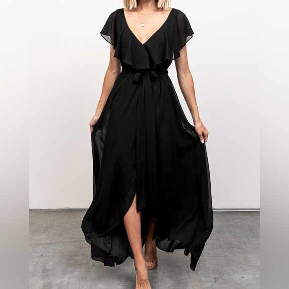 (Black) unused ‘Katy’s ruffle maxi dress’ Baltic Born - Picture 2 of 12